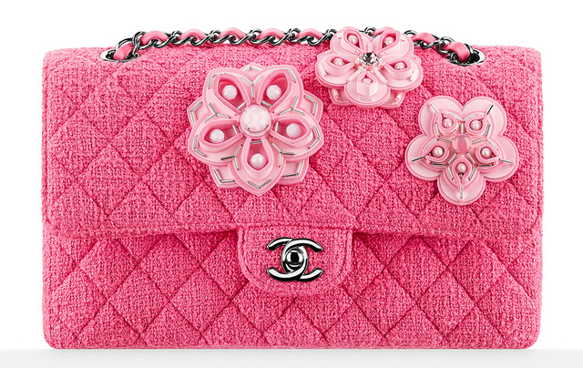 tweed double flap shoulder bolsa